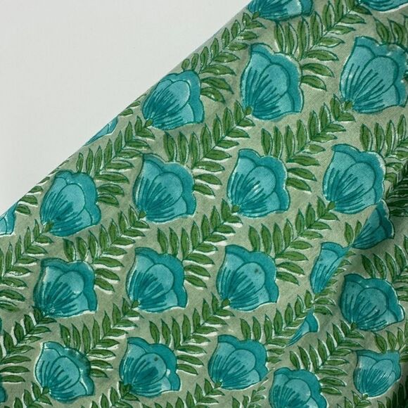 Emerson Fry india collection top womens medium green blue frances frida blouse - Picture 5 of 10